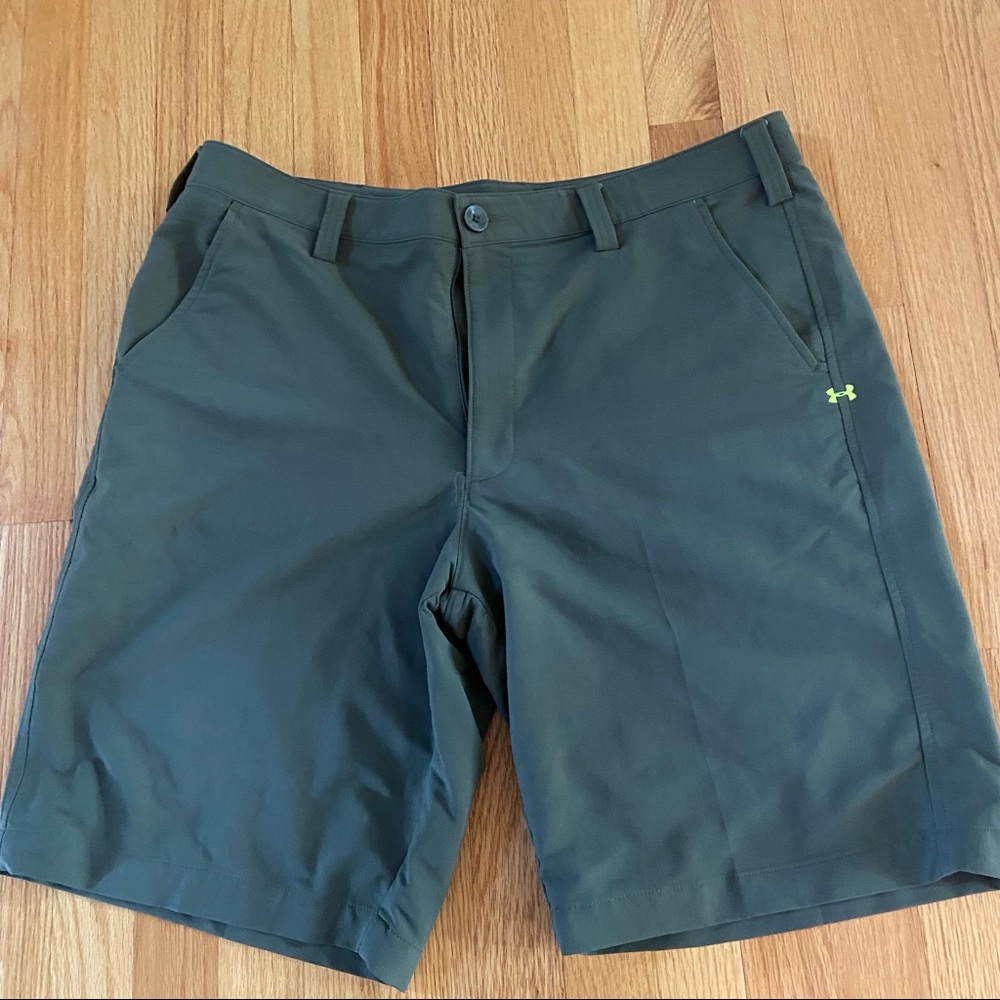 Under Armour | Men’s Olive Green Golf Shorts